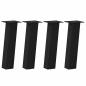 Preview: Couchtischbeine 4 Stk. Schwarz 30 cm Stahl