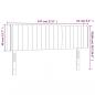 Preview: LED Kopfteil Dunkelbraun 147x16x78/88 cm Stoff