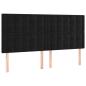 Preview: Boxspringbett mit Matratze Schwarz 160x200 cm Samt