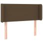 Preview: LED Kopfteil Dunkelbraun 93x16x78/88 cm Stoff