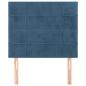 Preview: Kopfteile 2 Stk. Dunkelblau 90x5x78/88 cm Samt