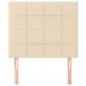 Preview: Kopfteile 2 Stk. Creme 80x5x78/88 cm Stoff