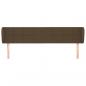 Preview: Kopfteil mit Ohren Dunkelbraun 183x23x78/88 cm Stoff