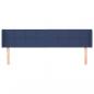 Preview: Kopfteil mit Ohren Blau 163x16x78/88 cm Stoff