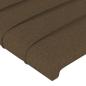 Preview: Kopfteil mit Ohren Dunkelbraun 163x16x78/88 cm Stoff