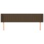 Preview: Kopfteil mit Ohren Dunkelbraun 183x16x78/88 cm Stoff