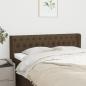 Preview: ARDEBO.de - Kopfteil mit Ohren Dunkelbraun 147x16x78/88 cm Stoff