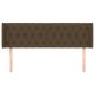 Preview: Kopfteil mit Ohren Dunkelbraun 147x16x78/88 cm Stoff