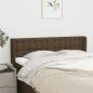 Preview: ARDEBO.de - Kopfteil mit Ohren Dunkelbraun 147x16x78/88 cm Stoff