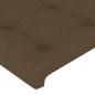 Preview: Kopfteil mit Ohren Dunkelbraun 147x16x78/88 cm Stoff