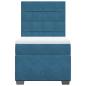 Preview: Boxspringbett mit Matratze Blau 90x200 cm Samt