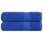 Preview: ARDEBO.de - Handtücher 2 Stk. Blau 50x100 cm 360 g/m² 100% Baumwolle