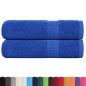 Preview: Handtücher 2 Stk. Blau 50x100 cm 360 g/m² 100% Baumwolle