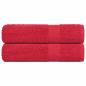Preview: ARDEBO.de - Handtücher 2 Stk. Rot 50x100 cm 360 g/m² 100% Baumwolle