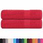 Preview: Handtücher 2 Stk. Rot 50x100 cm 360 g/m² 100% Baumwolle