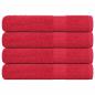 Preview: ARDEBO.de - Handtücher 4 Stk. Rot 100x200 cm 360 g/m² 100% Baumwolle