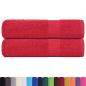 Preview: Badetücher 2 Stk. Rot 100x150 cm 360 g/m² 100% Baumwolle