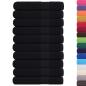 Preview: Handtücher 10 Stk. Schwarz 100x200 cm 360 g/m² 100% Baumwolle