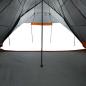 Preview: Tipi-Familienzelt 6 Personen Grau und Orange Wasserdicht