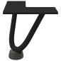 Preview: Haarnadelbeine 4 Stk. Schwarz 10 cm Massivstahl