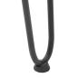 Preview: Haarnadelbeine 4 Stk. Anthrazit 42 cm Massivstahl