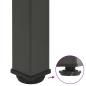 Preview: Couchtischbeine 4 Stk. Anthrazit 90-92 cm Stahl