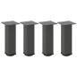 Preview: Couchtischbeine 4 Stk. Anthrazit 30-32 cm Stahl