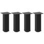 Preview: Couchtischbeine 4 Stk. Schwarz 30-32 cm Stahl