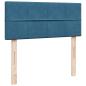 Preview: Boxspringbett mit Matratze Dunkelblau 120x200 cm Samt
