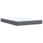 Preview: Boxspringbett mit Matratze Dunkelgrau 140x190 cm Samt