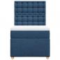 Preview: Boxspringbett mit Matratze Blau 90x190 cm Stoff