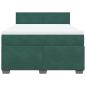 Preview: Boxspringbett mit Matratze Dunkelgrün 140x200 cm Samt