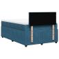 Preview: Boxspringbett mit Matratze Blau 120x190 cm Samt
