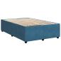 Preview: Boxspringbett mit Matratze Blau 120x200 cm Samt