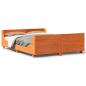 Preview: Massivholzbett ohne Matratze Wachsbraun 135x190 cm Kiefernholz