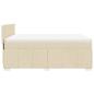 Preview: Boxspringbett mit Matratze Creme 160x200 cm Stoff