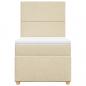 Preview: Boxspringbett mit Matratze Creme 80x200 cm Stoff