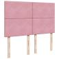 Preview: Boxspringbett mit Matratze Rosa 140x200 cm Samt