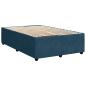 Preview: Boxspringbett mit Matratze Blau 120x190 cm Samt