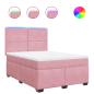 Preview: Boxspringbett mit Matratze Rosa 140x200 cm Samt