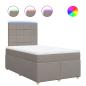 Preview: Boxspringbett mit Matratze Taupe 120x190 cm Stoff