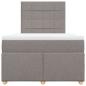 Preview: Boxspringbett mit Matratze Taupe 120x190 cm Stoff