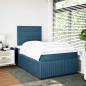 Preview: Boxspringbett mit Matratze Blau 120x200 cm Samt