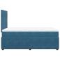 Preview: Boxspringbett mit Matratze Blau 120x200 cm Samt