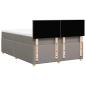 Preview: Boxspringbett mit Matratze Taupe 140x190 cm Stoff
