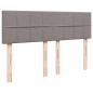 Preview: Boxspringbett mit Matratze Taupe 140x190 cm Stoff