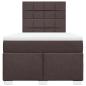 Preview: Boxspringbett mit Matratze Dunkelbraun 120x200 cm Stoff