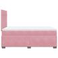 Preview: Boxspringbett mit Matratze Rosa 120x190 cm Samt