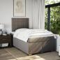 Preview: Boxspringbett mit Matratze Taupe 120x190 cm Stoff