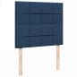 Preview: Boxspringbett mit Matratze Blau 120x200 cm Stoff